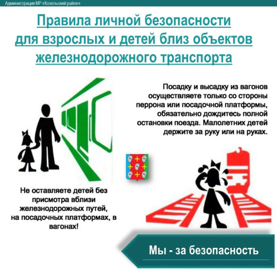 Железнодорожные пути и переезды - места повышенной опасности!.